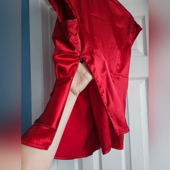 Le Chateau XL Blouse Red - Picture 6 of 7